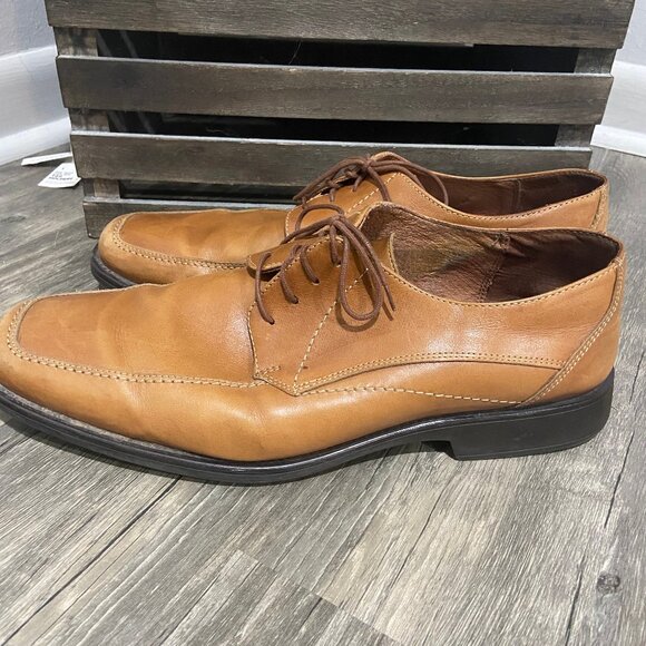 Worn ONCE! Mens Tan Leather Dress Shoes